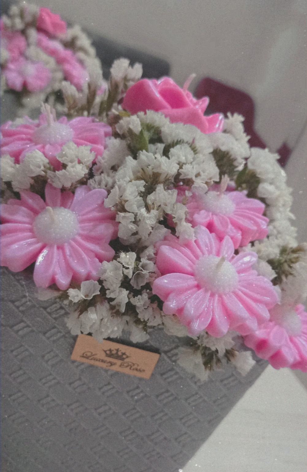 باکس گل شمع بابونه